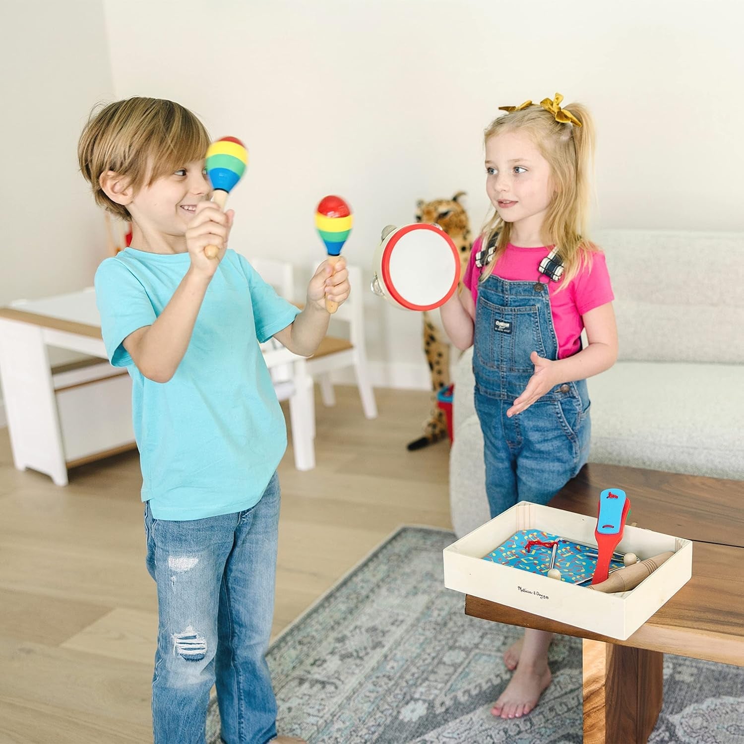 Melissa & Doug Opaska w pudełku | Zabawki edukacyjne | Zabawki muzyczne dla dzieci | 3+ | Prezent dla chłopców i dziewcząt Naty Shop Baby Toys