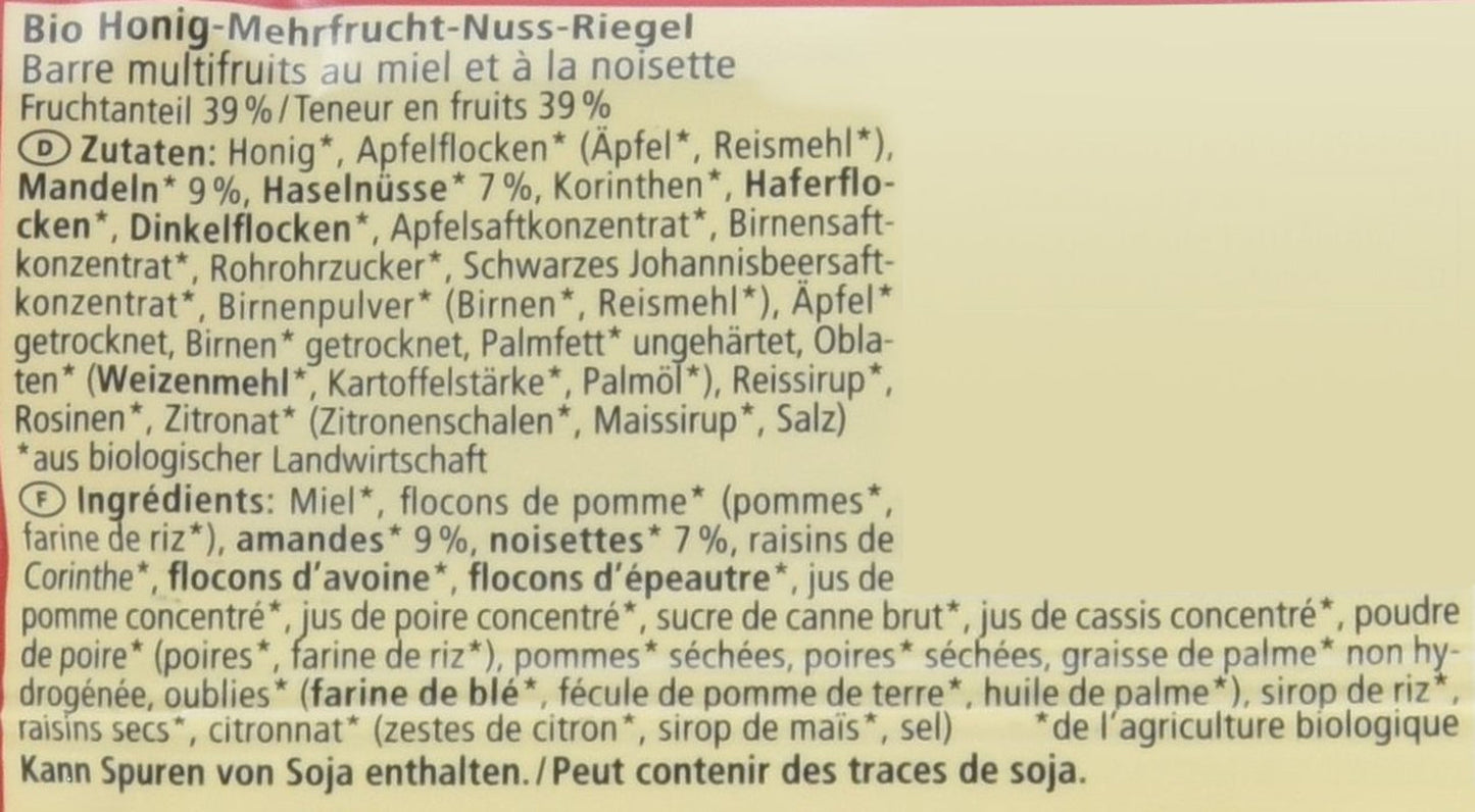 Bio Obstsalat-Riegel, opakowanie 16er (16 x 40 g)