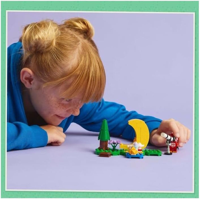 LEGO Animal Crossing Obserwacja gwiazd z Eufemią, zestaw do budowania dla dzieci, pomysłowy zestaw gier wideo z odgrywaniem ról, zabawka dla 6-letnich dziewcząt i chłopców, figurka zwierzątka 77053 Zestawy do budowania Besuche den LEGO-Store
