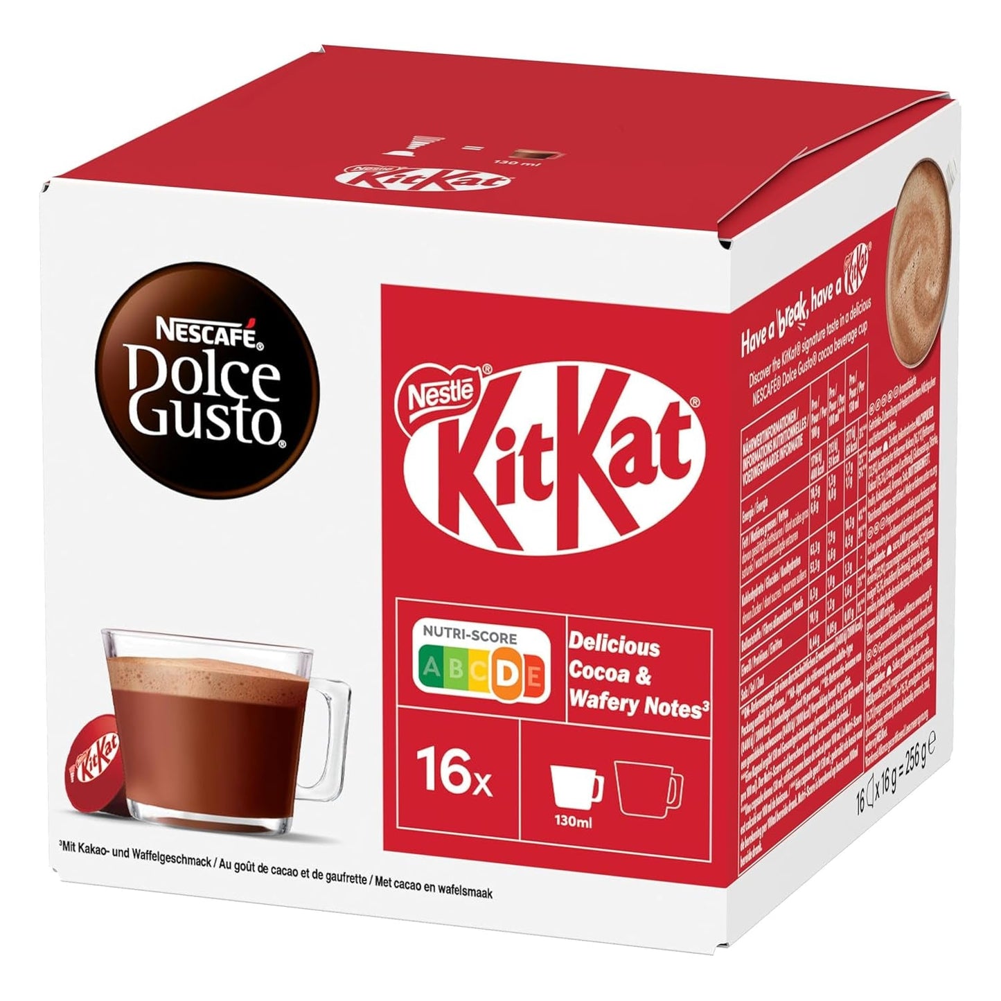 NESCAFÉ DOLCE GUSTO KitKat Kaffeekapseln 3-pak (3 x 16 Kapseln)
