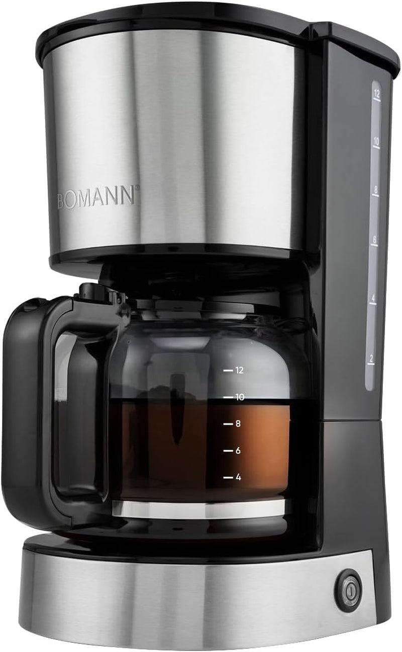 Ekspres do kawy espresso z filtrem Bomann® | na 12-14 filiżanek | Ekspres do kawy z filtrem | Koperta ze stali nierdzewnej | Ochrona przed kapaniem | Ekspres | Ekspres do kawy z filtrem | 800W | KA 6071 CB