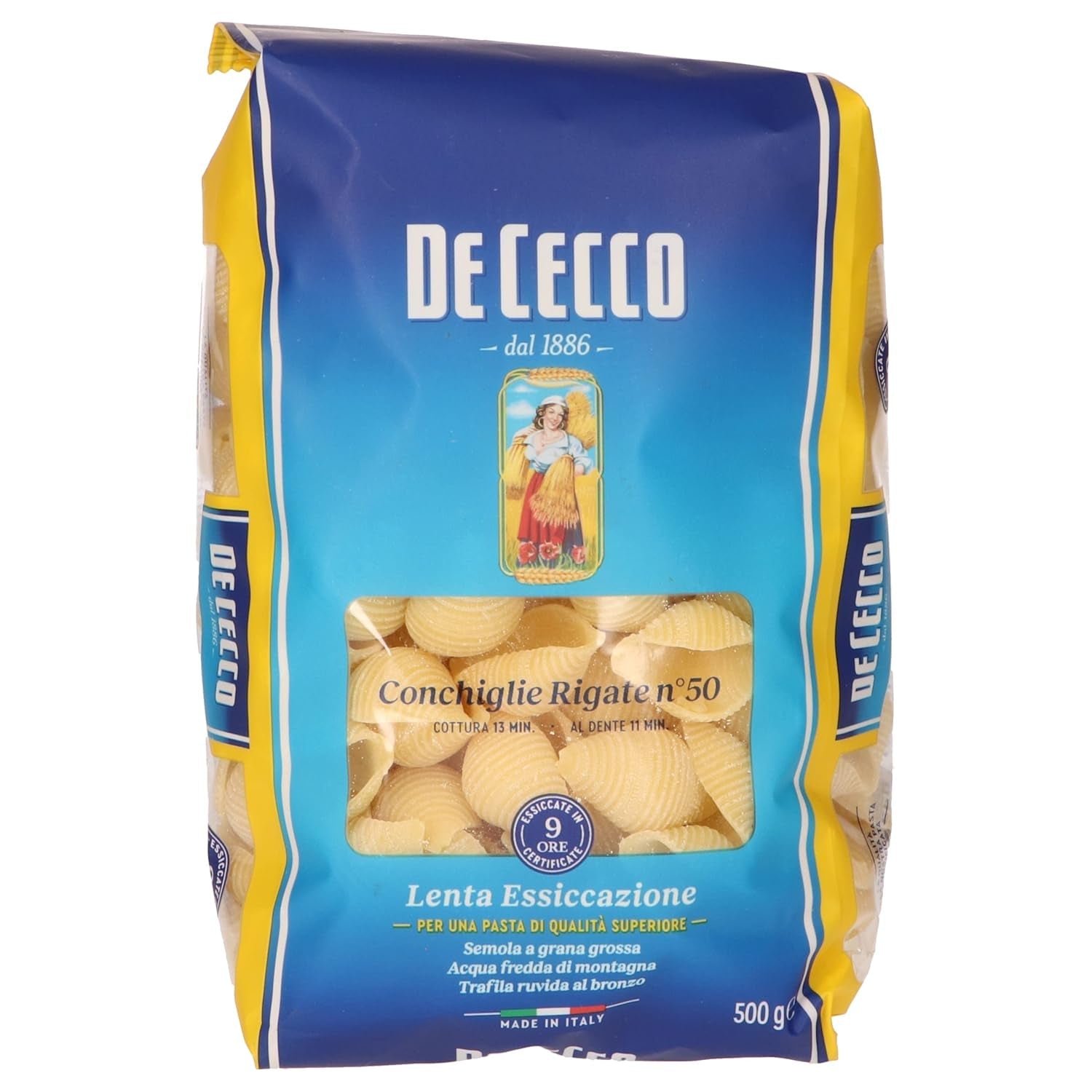 Conchiglie Rigate, 500 g (opakowanie 1 szt.)