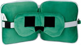 Puckator Relaxeazzz Minecraft Creeper Pluszowa poduszka podróżna i maska na oczy Zagłówek Poduszka do spania Poduszka pod kark Poduszka podróżna Maska do spania Dla dzieci i dorosłych do podróży Samochód Pociąg Akcesoria do samolotów Poduszki podróżne Naty Shop