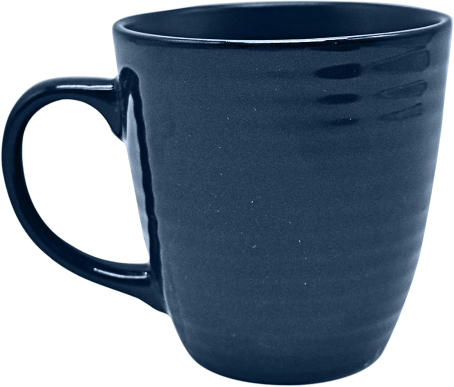 ECHTWERK „Alicia” 16-częściowy zestaw obiadowy w stylu vintage Nowoczesny design dla 4 osób Elegancki ciemnoniebieski zestaw obiadowy z kamionki z 4 talerzami 4 talerzami bocznymi 4 miskami 4 filiżankami do herbaty