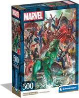 Clementoni Marvel Puzzle 500 sztuk dla dorosłych - Puzzle dla dorosłych w 49 x 36 cm - Trudne puzzle dla dorosłych od Clementoni 35546 Puzzle Naty Shop Domyślny tytuł
