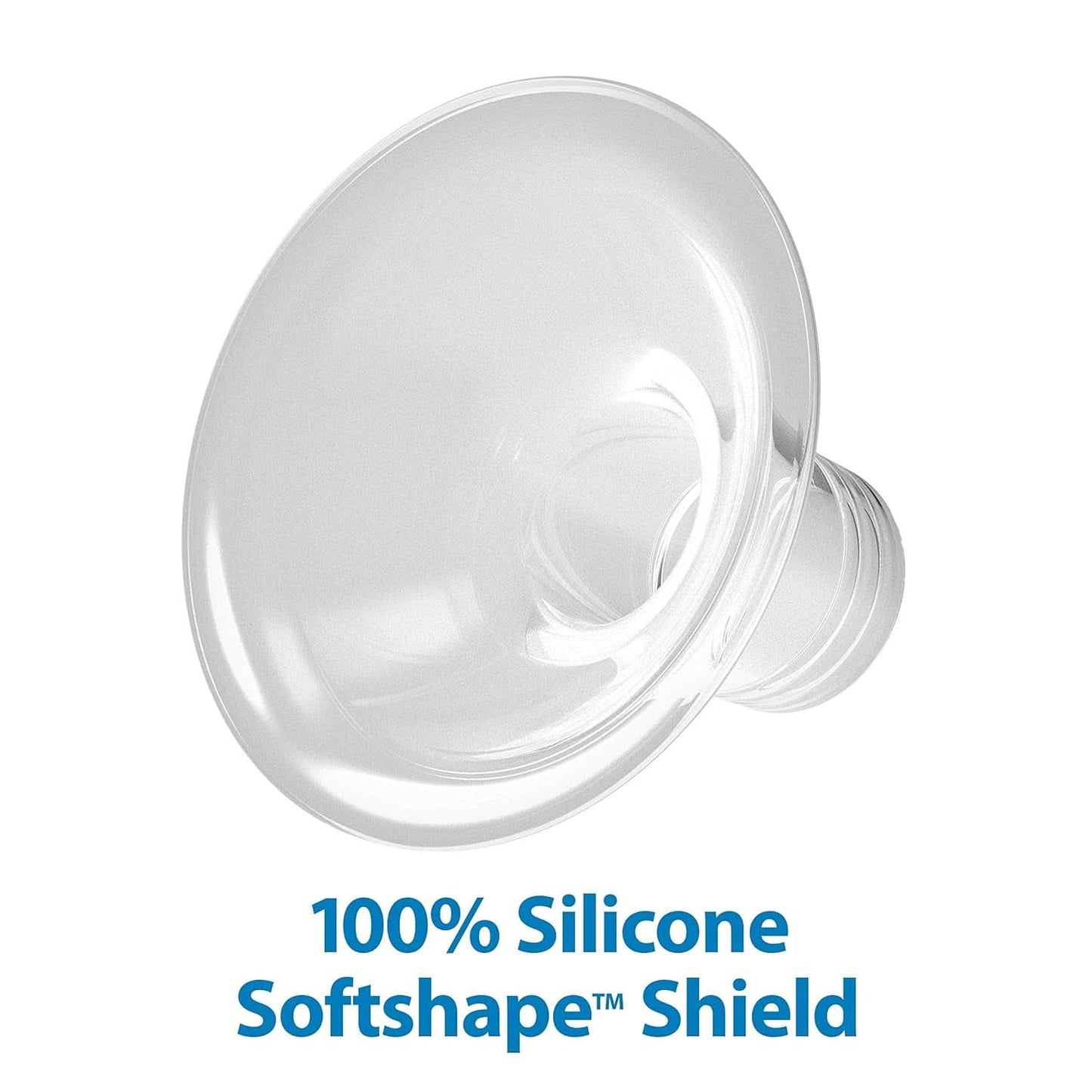 Laktator ręczny ze 100% silikonem Ochrona Softshape (B, kołnierz 25 mm) i opcjami antykolkowymi + Butelka 150 ml z szeroką szyjką i smoczkiem o wolnym przepływie poziomu 1 Akcesoria Żywność i karmienie piersią Sklep Bebe Naty