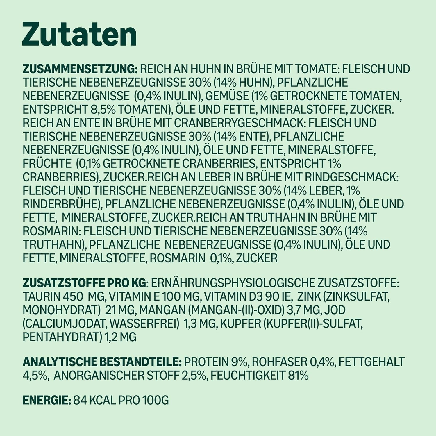 Amazon Grain Free Mokra karma dla kotów dorosłych dla dorosłych kotów Wybór mięsa w bulionie 4,76 kg 56 opakowań po 85 g (dawniej dożywotnia)