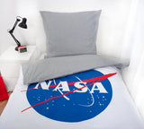 Komplet pościeli NASA, bawełna/wzmocniony, szaro/biały Pościel - dziecięca Naty Shop