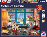Schmidt Spiele 58344 Przy stole puzzli, 1000 elementów Puzzle Naty Shop Domyślny tytuł