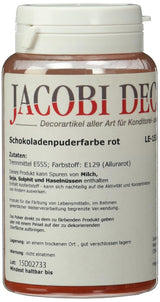 Cake Company Rozpuszczalny w tłuszczach proszek czerwony barwnik (1 x 25g) | Idealny do barwienia żywności. Efekt metaliczny