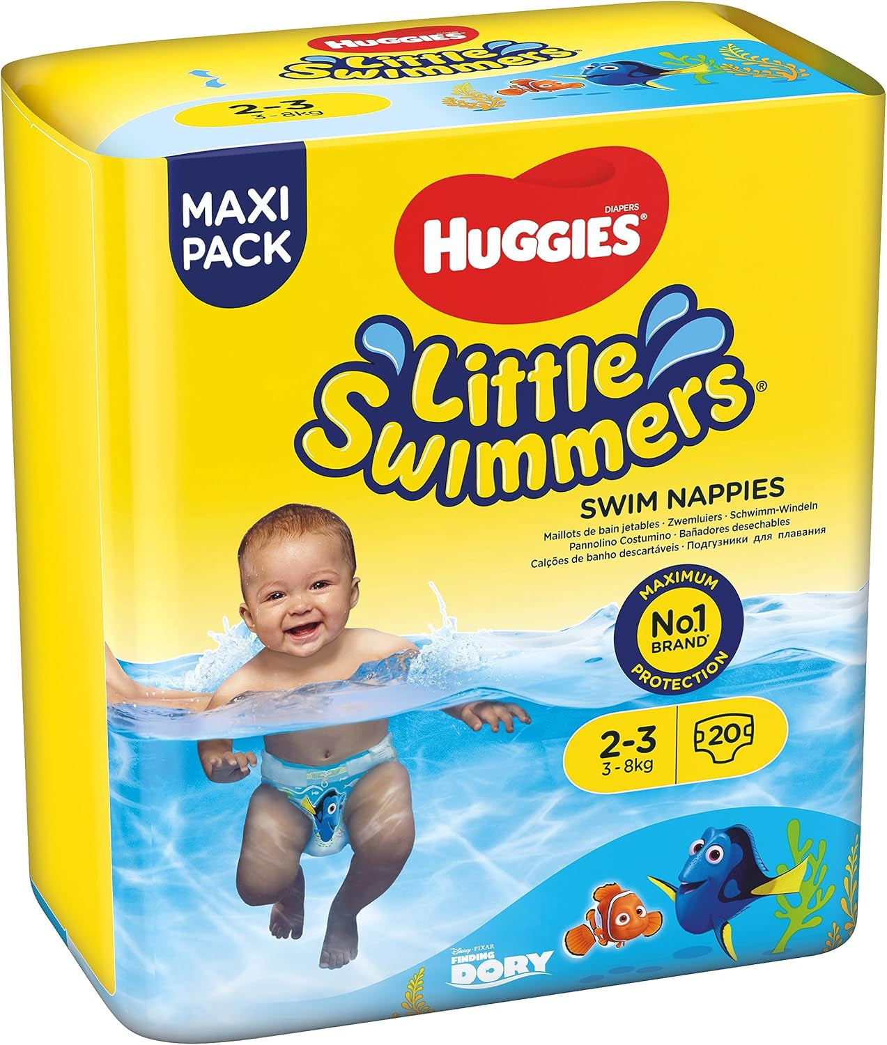 Huggies Little Swimmers Schwimmwindeln, Größe 2-3 (3-8 kg), 1 opakowanie mit 20 Stücke