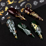 9 Blatt Nagelsticker Weihnachten Nagelaufkleber Selbstklebend Weiß Rentier Schneemann Nail Art Naklejka Dekoration Nageldesign Zubehör