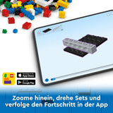 LEGO City Transporter samochodów z samochodem wyścigowym, zabawkową ciężarówką z regulowaną rampą załadunkową i samochodem wyścigowym, zestaw do budowania zawierający 2 minifigurki, kierowcę wyścigowego i kierowcę ciężarówki, dla dzieci od 6 lat 60406 Zestawy do budowania Besuche den LEGO-Store