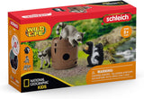 Schleich 42532 Zabawa wokół orzecha, Od 3 lat, WILD LIFE - Zestaw do zabawy, 6 sztuk Figurki Naty Shop Nowe opakowanie