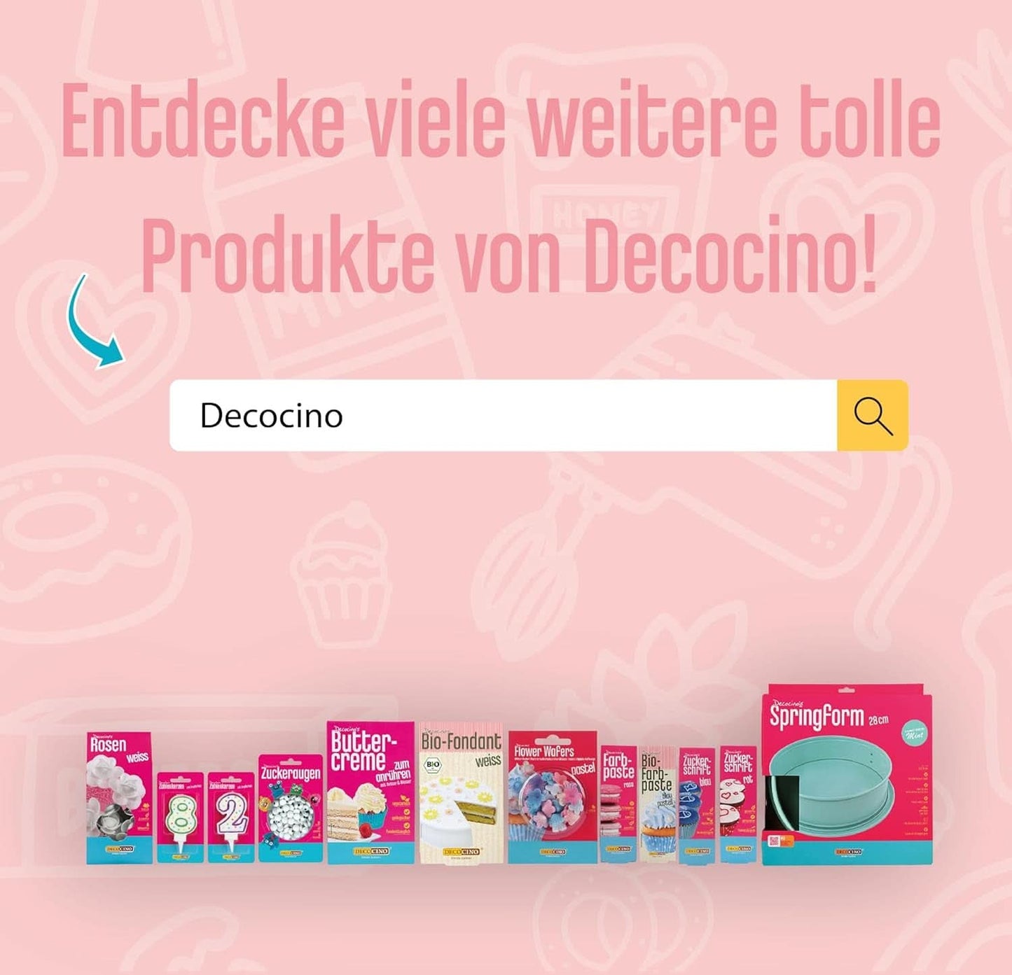 DECOCINO Organic Sprinkle Pearls - 60 gramów - Organiczna posypka dekstrozowa Sprinkles Naty Shop