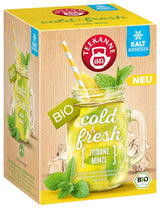 Teekanne Cold & Fresh BIO 4Er Mix - Z nowymi odmianami cytryna-mięta, brzoskwinia-marakuja, pomarańcza-rozmaryn, grejpfrut-mięta-imbir (4 X 45G)