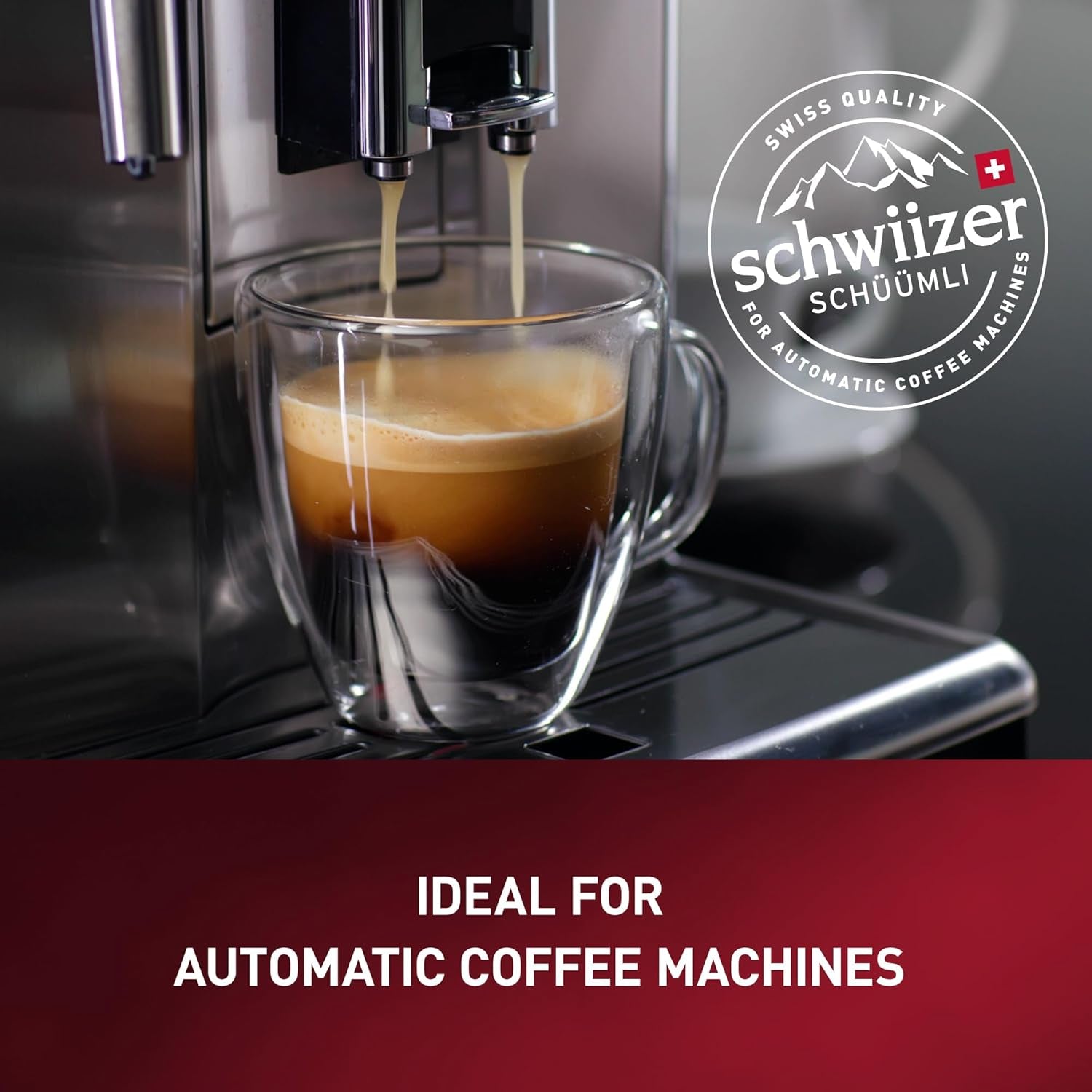 Schwiizer Schüümli Intenso, kawa ziarnista Arabica/Robusta, pełna i intensywna, idealna do automatycznych ekspresów ciśnieniowych, moc 4/5, średnio palona, ​​Rainforest Alliance, 1kg