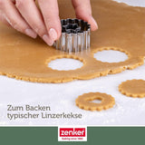 Zenker Ausstecher-Set Linzer Herz und Stern aus Edelstahl – Perfekt für Weihnachtskekse, 3-teilig, inkl. Geschenkverpackung, spülmaschinengeeignet und rustfrei – Sklep ze słodyczami bożonarodzeniowymi
