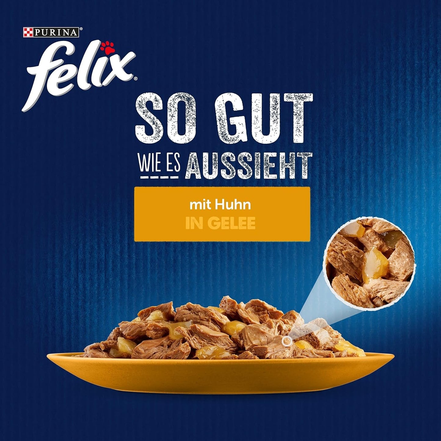 Felix As Good As It Look Mokra karma dla kotów w galaretce z kurczakiem, opakowanie 26 szt. (26 x 85 g)