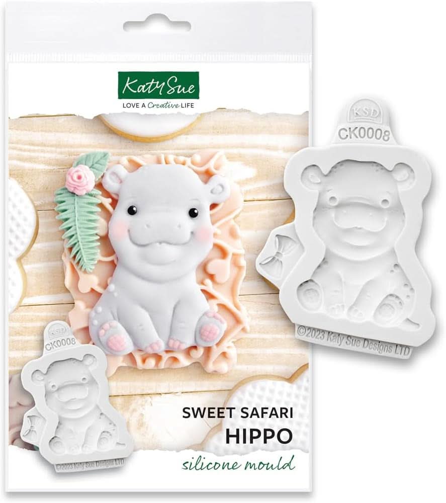 Katy Sue, Odlew silikonowy Sweet Safari, Hipopotam kuchenny Naty Shop
