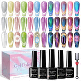 SUPWEE 5 w 1 narzędzie magnetyczne do paznokci, różowy magnes kocie oko dla Nägel Multifunktions Magnetstift DIY Magic 3D magnes w sztyfcie zestaw długopisów Nail Art magnes w sztyfcie do zdobienia paznokci DIY
