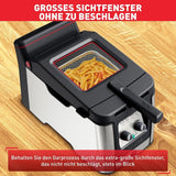 Frytownica Tefal FR600D Clear Duo, smażenie z mniejszą ilością dymu i zapachów, pojemność 1,2 kg, termostat, timer, duże okienko bez mgły Sprzęt AGD Naty Shop