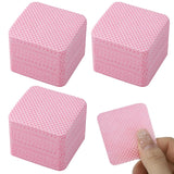 300 Stück Nagellackentferner Pads, Fusselfreie Nägel Wattepads Für Nägel Nagellackentferner Niestrzępiące się chusteczki do paznokci Cleaner Gelnägel - Rosa