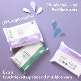 Naïf - Chusteczki nawilżane bez plastiku - 162 sztuki (3 opakowania po 54 chusteczki w każdym) - dla niemowląt i dzieci - do ust, ciała, twarzy - z aloesem i bambusem - 0% substancji zapachowych i alkoholu
