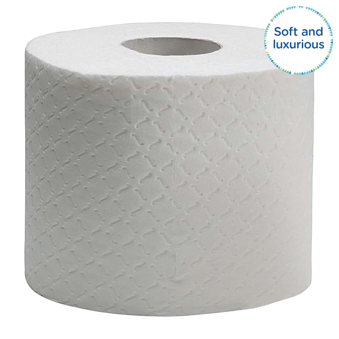 Rolki papieru toaletowego Kleenex Premium 8484, papier toaletowy 24 rolki x 160 dmuchanych arkuszy, 4-warstwowy papier toaletowy, 100% czystego włókna, wysokiej jakości, odporny na rozdarcie i miękki (2 opakowania)