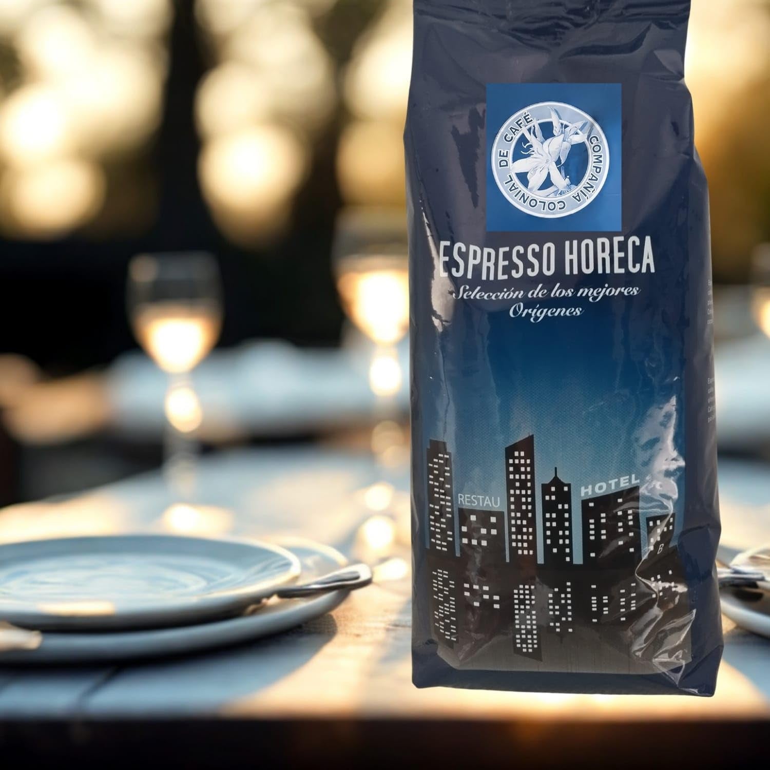 100% naturalna kawa ziarnista Arabica 1kg – Intensywnie palona kawa espresso z mieszanką pochodzenia kolumbijskiego i brazylijskiego – Sprawiedliwy Handel.