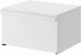 Yamazaki 4352 TOWER Kosz na chleb, biały, stalowy, minimalistyczny, 40 x 34,5 x 24 cm Pudełka do przechowywania żywności Naty Shop Biały Jeden rozmiar