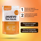 Eipulver aus Freilandeiern (1kg) | Pasteurisiertes Vollei Pulver | Ohne Zusatztoffe | Bez glutenu i bez laktozy | Vakuumverpackung im Zip-Beutel