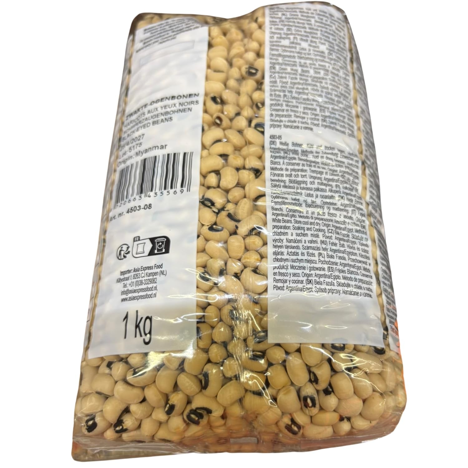 AFROASE - Groszek czarnooki - 1 x 1 kg