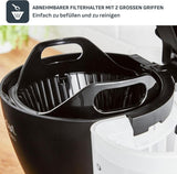 Ekspres do kawy Tefal Includeo z filtrem, Ekspres do kawy Niezwykle łatwy w obsłudze, Odpowiedni dla osób prawo- i leworęcznych, Automatyczne otwieranie pokrywy, 1,25 l, 10 do 15 filiżanek, CM533811