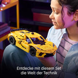 LEGO Technic Chevrolet Corvette Stingray - Kolekcjonerska zabawka do budowania - Zabawkowy samochód sportowy - Model samochodu - Prezent dla 9-letnich chłopców i dziewcząt, którzy kochają samochodziki 42205 Zestawy do budowania Besuche den LEGO-Store
