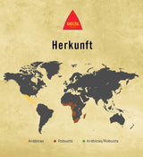 Delta Cafés - Kaffeebohnen Gold - 2 opakowania po 1 kg - Intensität 12 - Vollmundige Arabica-Röstkaffebohnenmischung - Sehr aromaticisch mit Noten von Honig und Reifen Früchten