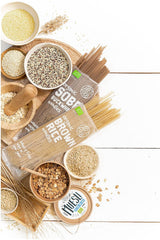 DIET-FOOD Bio Buchweizen Soba Nudeln Lebensmittel Pasta Vegane Glutenfreie Lactosefrei Sojafrei Nudeln für Vegetarier und Veganer 250 gramów