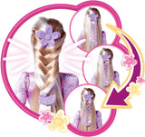 Simba 105733640 - Steffi Love Flower Hair, lalka z bardzo długimi włosami, zawiera 6 spinek, warkocz i grzebień, 29 cm, wiek 3+