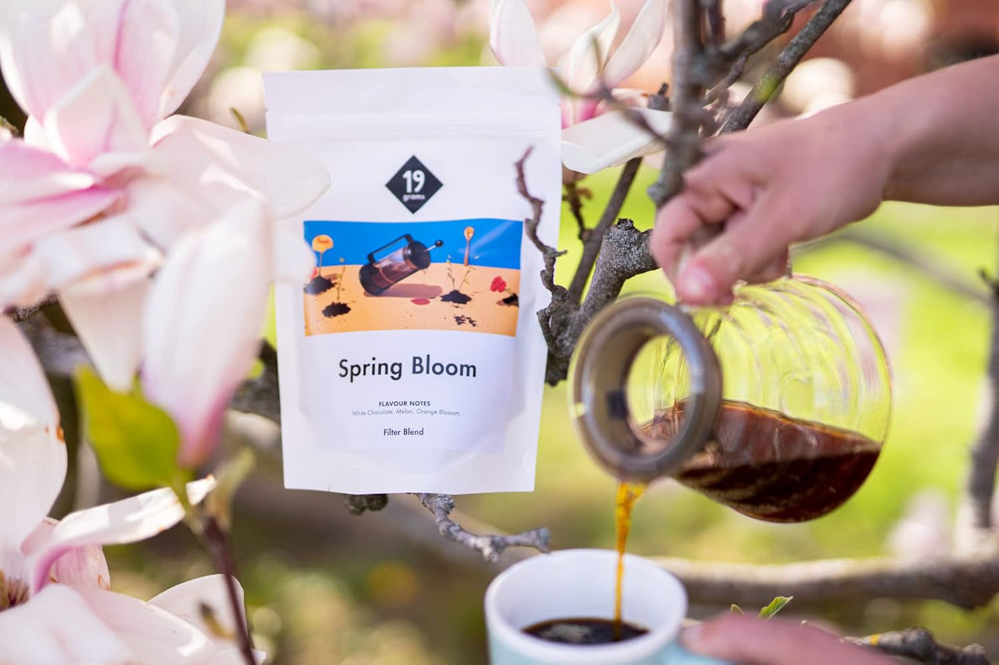 Filtr wiosennych kwiatów | 250 g pełnych ziaren | sprawiedliwe i zrównoważone | świeżo smażone | kawa ziarnista 100% Arabica | specjalna kawa | 19 gramów Cafe Roastery…