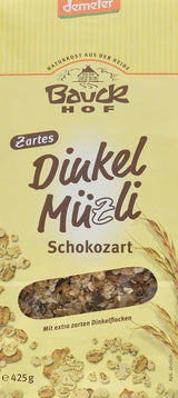 Bauck HOF Dinkelmüsli Schokozart, 425 g (1. opakowanie) Zboża Naty Shop 850 G (1. opakowanie)