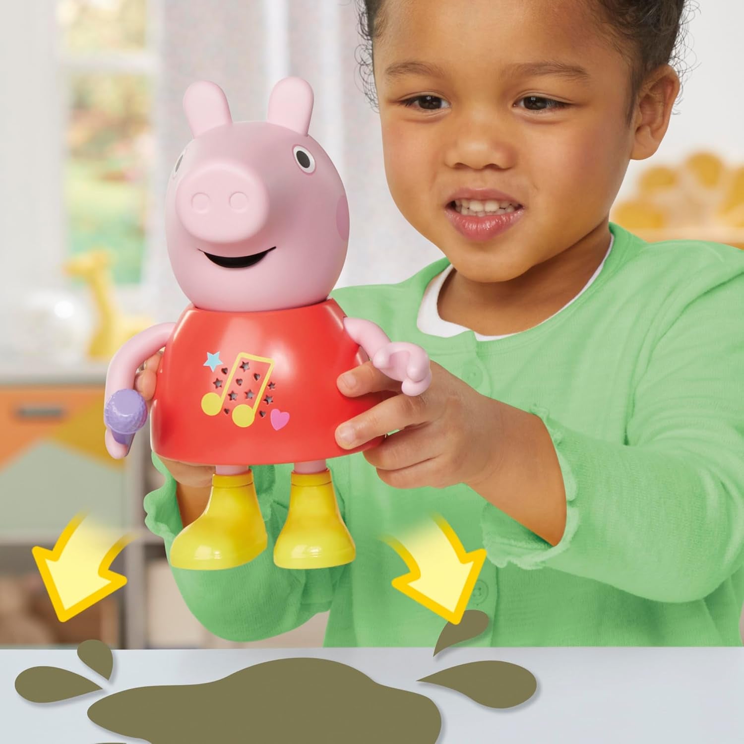 Lalka Świnka Peppa, mówiąca i śpiewająca, różowa, 20 cm