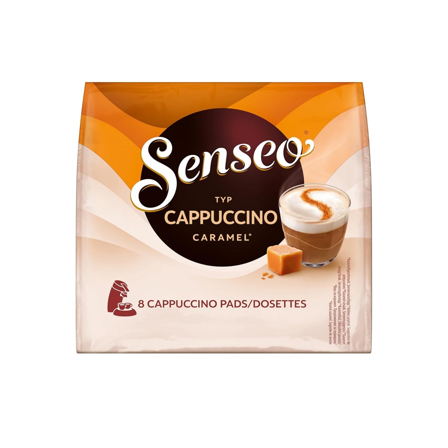 Senseo Pads Cappuccino Caramel, 5 x 8 Getränke, 40 kapsułek Kaffeepads