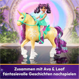 Zestaw Unicorn Academy AVA i liść jednorożca - oryginalne figurki o wysokości około 12 cm z popularnej serii Netflix Z dwoma akcesoriami i szczotkami do włosów Do pomysłowego odgrywania ról, dla dzieci w wieku od 4 lat Figurki Naty Shop