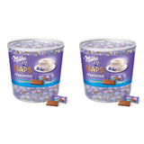 Naps Alpine Milk 1 x 1 kg, rozpływające się w ustach mini czekoladowe kwadraty drobnej alpejskiej czekolady mlecznej, pudełko (2 sztuki w opakowaniu)