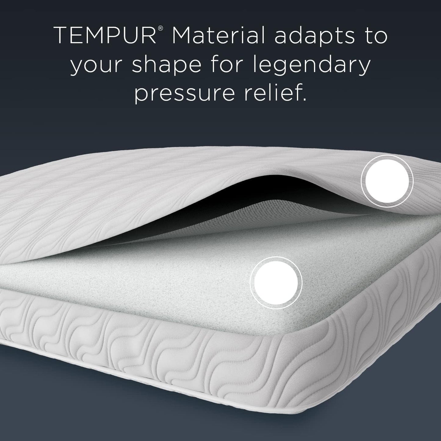 TEMPUR-PEDIC Poduszka Tempur-Cloud Prohi, pianka memory, biały/bogaty ogród, poduszki King Standard Naty Shop