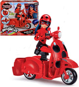 Bandai - Miraculous Ladybug - Cudowna hulajnoga Switch'n Go + 26 cm Biedronka Lucky Charm przegubowa lalka - P50668