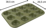 Zenker Muffinform Für 12 Stück – Ressourcenschonende Und Klimaneutrale Backform Für Muffins Und Cupcakes – 12Er Muffinblech Mit Veganer Antihaftbeschichtung Formy i blachy do pieczenia Naty Shop