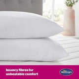 Poduszka Silentnight Ultrabounce, biała, mikrofibra, biała, 2 szt. Poduszki standardowe Naty Shop