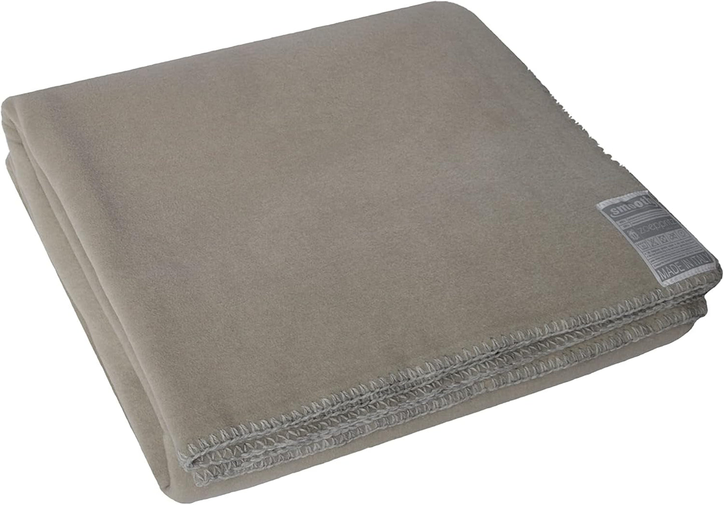 Zoeppritz od 1828 Gładki koc z polaru - Puszysty, wygodny koc z polaru - Wegański - 140X190 cm - 010 Off-White, 010 Offwhite Zoeppritz Łóżka i narzuty Od 1828 090 Clay 140X190Cm