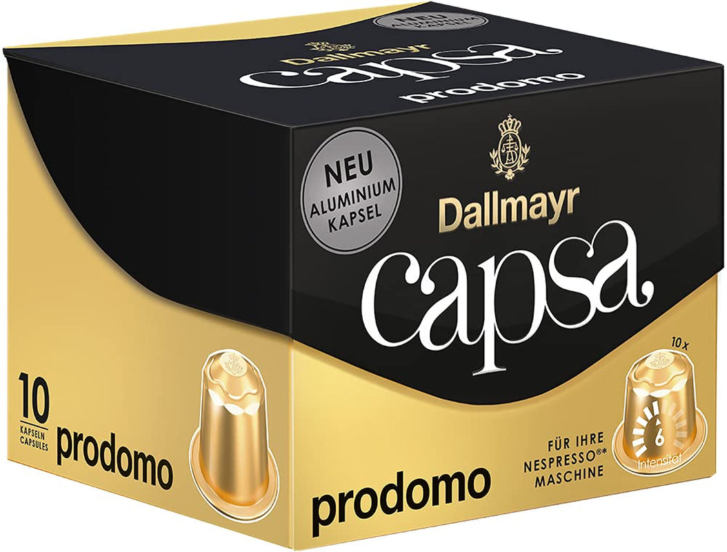 Capsa Lungo Belluno XXL, 39 Kapseln kompatybilny z Nespresso, 1er Pack (1 x 218 g) i Capsa prodomo, 56g